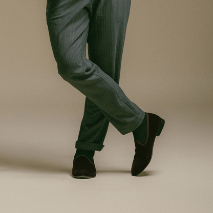 Men's Oxblood Velvet Slipper Ii Men's Footwear by Del Toro Shoes – Don't Panic Shoes