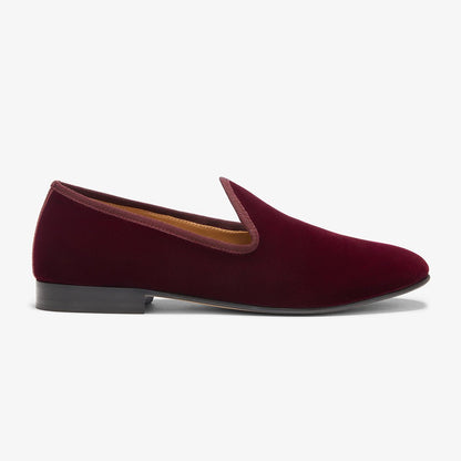 Men's Oxblood Velvet Slipper Ii Men's Footwear by Del Toro Shoes – Don't Panic Shoes