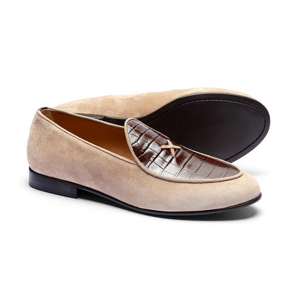 Men's Sandstone Croc Milano Loafer Men's Footwear by Del Toro Shoes – Don't Panic Shoes