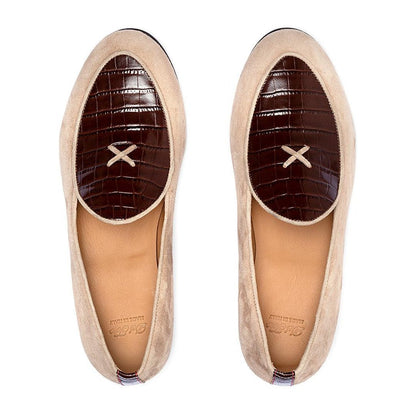 Men's Sandstone Croc Milano Loafer Men's Footwear by Del Toro Shoes – Don't Panic Shoes