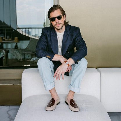 Men's Sandstone Croc Milano Loafer Men's Footwear by Del Toro Shoes – Don't Panic Shoes