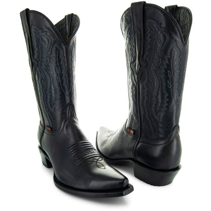 Men's Snip Toe Cowboy Boots Black (H50030) | Soto Boots Cowboy Boots by Soto Boots – Don't Panic Shoes