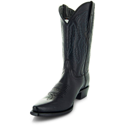 Men's Snip Toe Cowboy Boots Black (H50030) | Soto Boots Cowboy Boots by Soto Boots – Don't Panic Shoes
