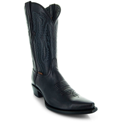 Men's Snip Toe Cowboy Boots Black (H50030) | Soto Boots Cowboy Boots by Soto Boots – Don't Panic Shoes