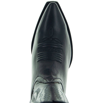 Men's Snip Toe Cowboy Boots Black (H50030) | Soto Boots Cowboy Boots by Soto Boots – Don't Panic Shoes