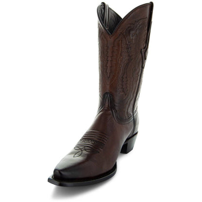 Men's Snip Toe Cowboy Boots Burnished Brown (H50030) Cowboy Boots by Soto Boots – Don't Panic Shoes