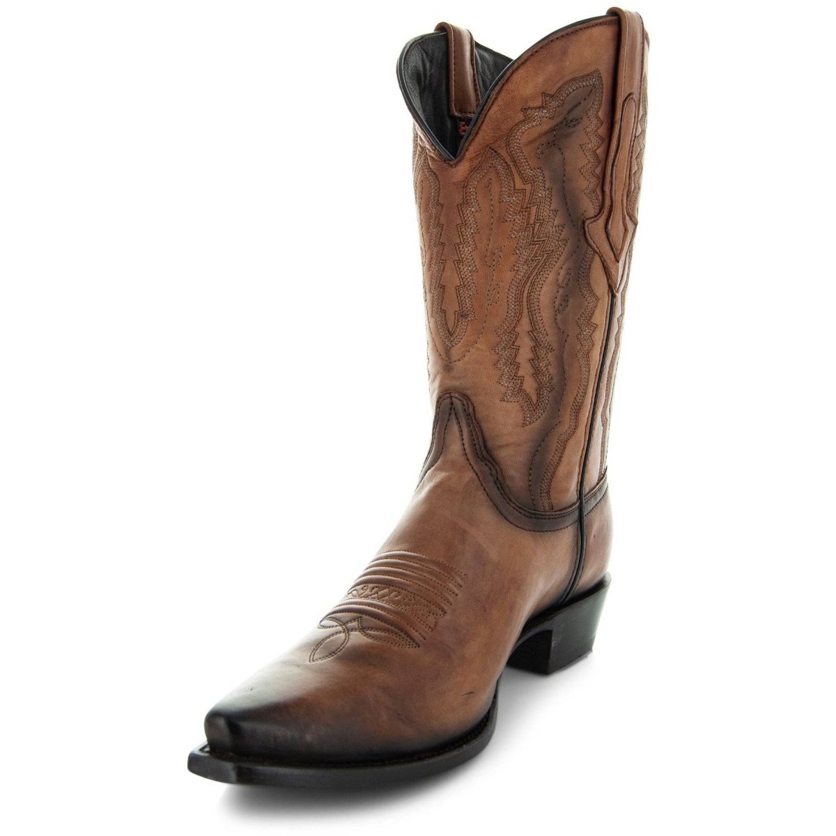 Men's Snip Toe Cowboy Boots Tan (H50030) | Soto Boots Cowboy Boots by Soto Boots – Don't Panic Shoes
