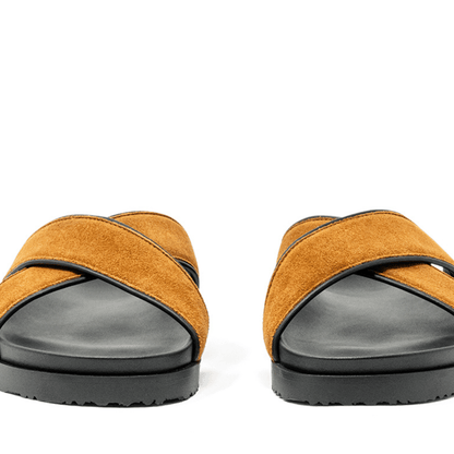 Men's Tan Amalfi Crossover Sandal Men's Footwear by Del Toro Shoes – Don't Panic Shoes