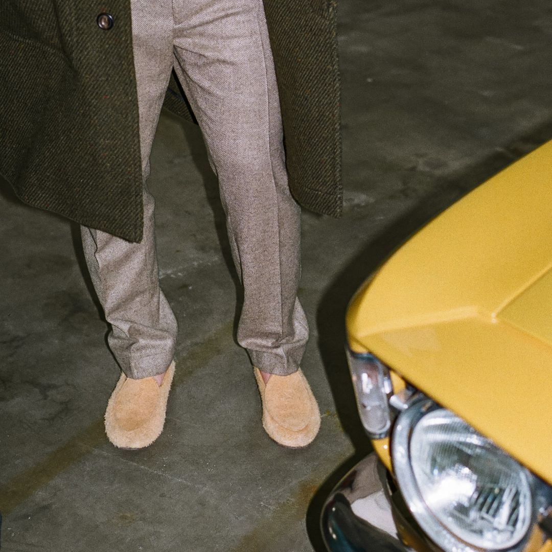 Men's Tan Textured Suede Milano Loafer Men's Footwear by Del Toro Shoes – Don't Panic Shoes