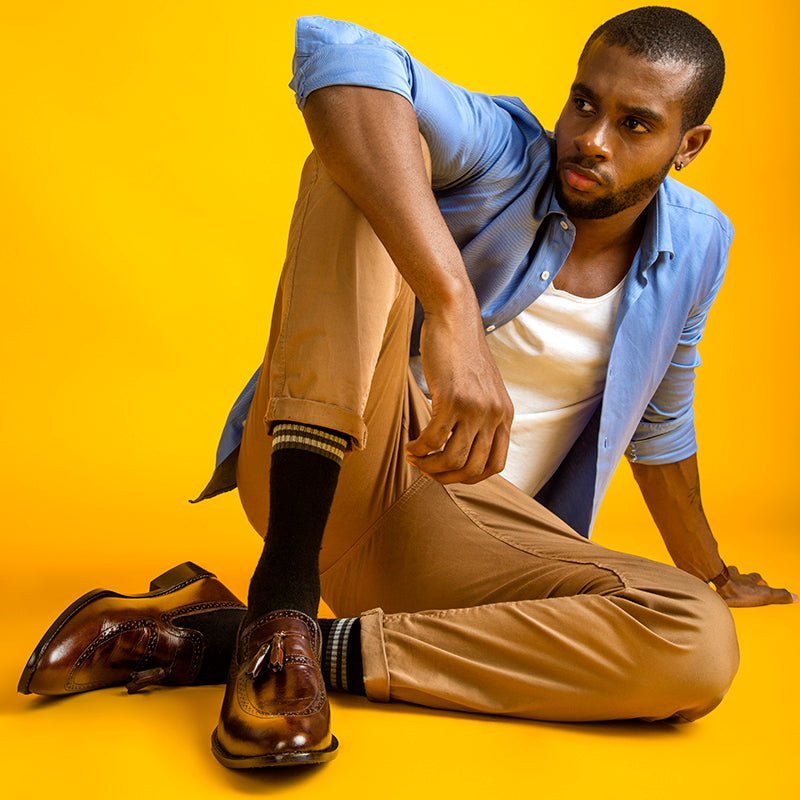 Men's Tassel Loafer Leather Shoes Loafers by Libertyzeno – Don't Panic Shoes