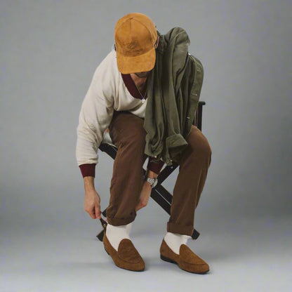 Men's Teddy Textured Suede Milano Loafer Men's Footwear by Del Toro Shoes – Don't Panic Shoes