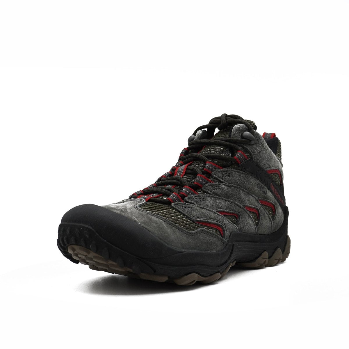 Merrell Cham 7 Limit Mid Wp Men’S Beluga J12759 Waterproof Hiking Boot Trail Performance Footwear by Merrell – Don't Panic Shoes