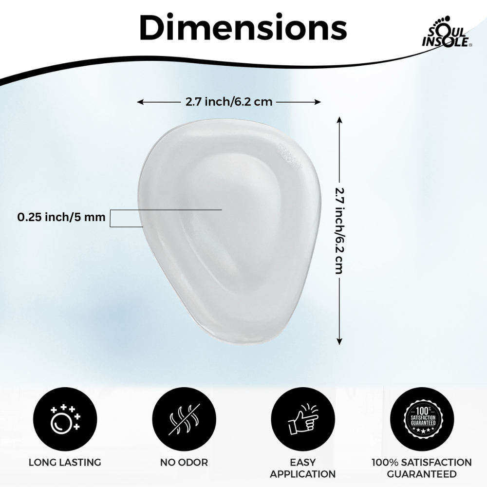 Metatarsal Pad (Re - Usable, Adhesive) by Soul Insole – Don't Panic Shoes