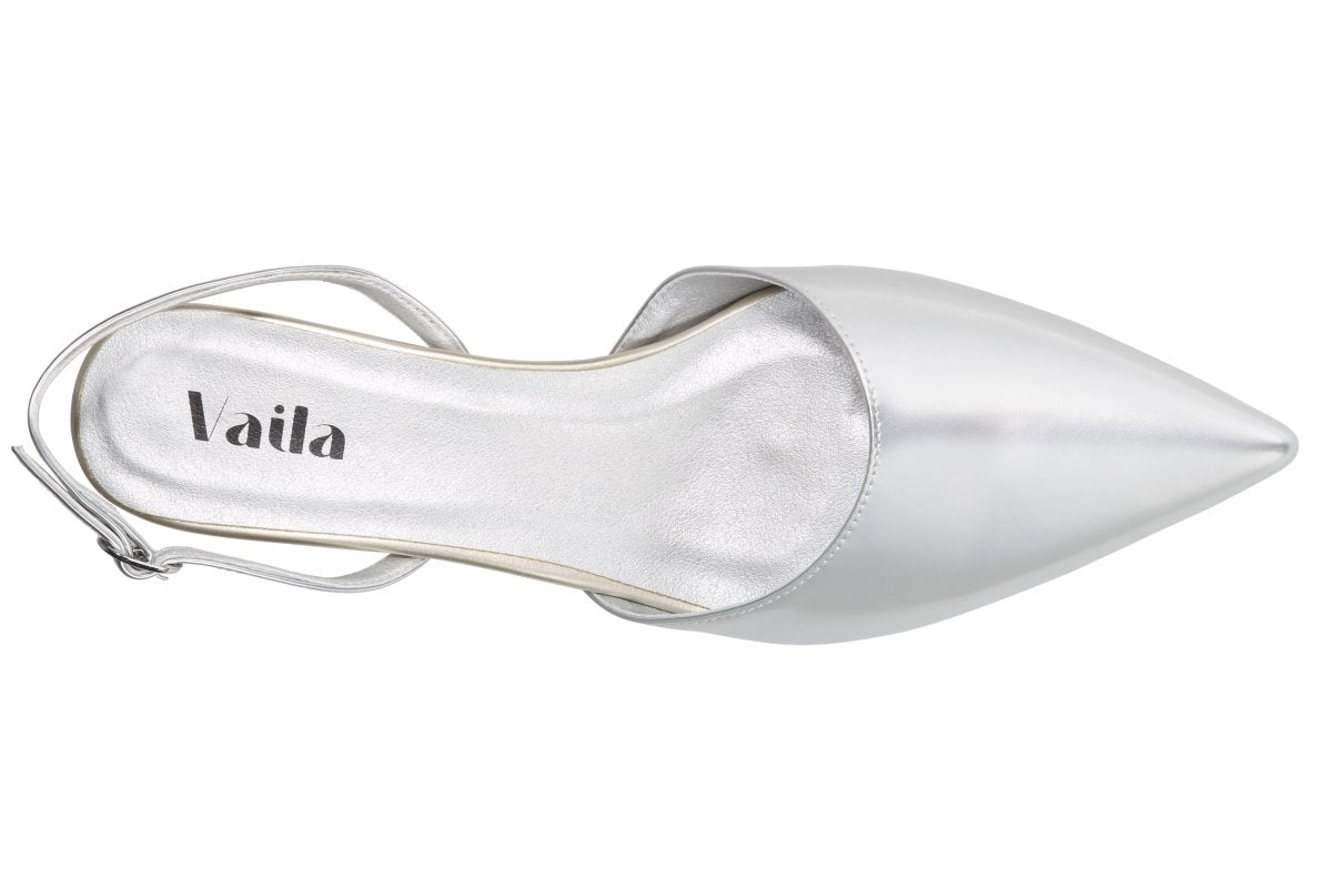 Mia Slingback Metallic by Vaila Shoes – Don't Panic Shoes