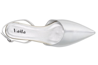 Mia Slingback Metallic by Vaila Shoes – Don't Panic Shoes