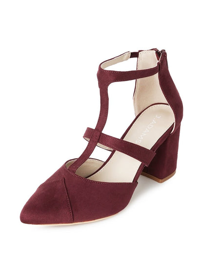 Michelle | Burgundy Heels by J.Adams – Don't Panic Shoes