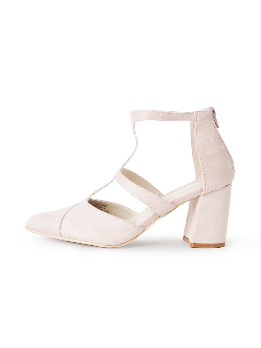 Michelle | Dusty Rose Heels by J.Adams – Don't Panic Shoes