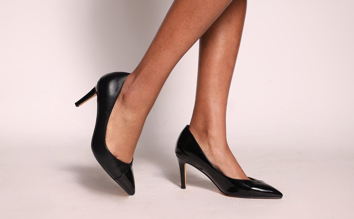 Michelle Pumps Black Shoes by Vaila Shoes – Don't Panic Shoes
