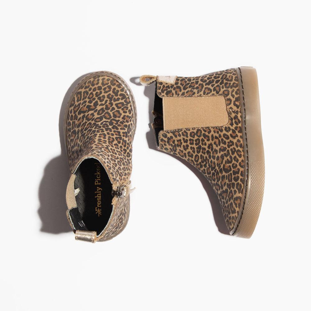Micro Leopard Chelsea Boot Sneaker Kids - Chelsea Boot Sneaker by Freshly Picked – Don't Panic Shoes