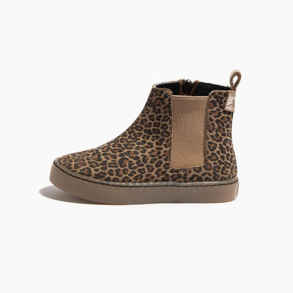 Micro Leopard Chelsea Boot Sneaker Kids - Chelsea Boot Sneaker by Freshly Picked – Don't Panic Shoes