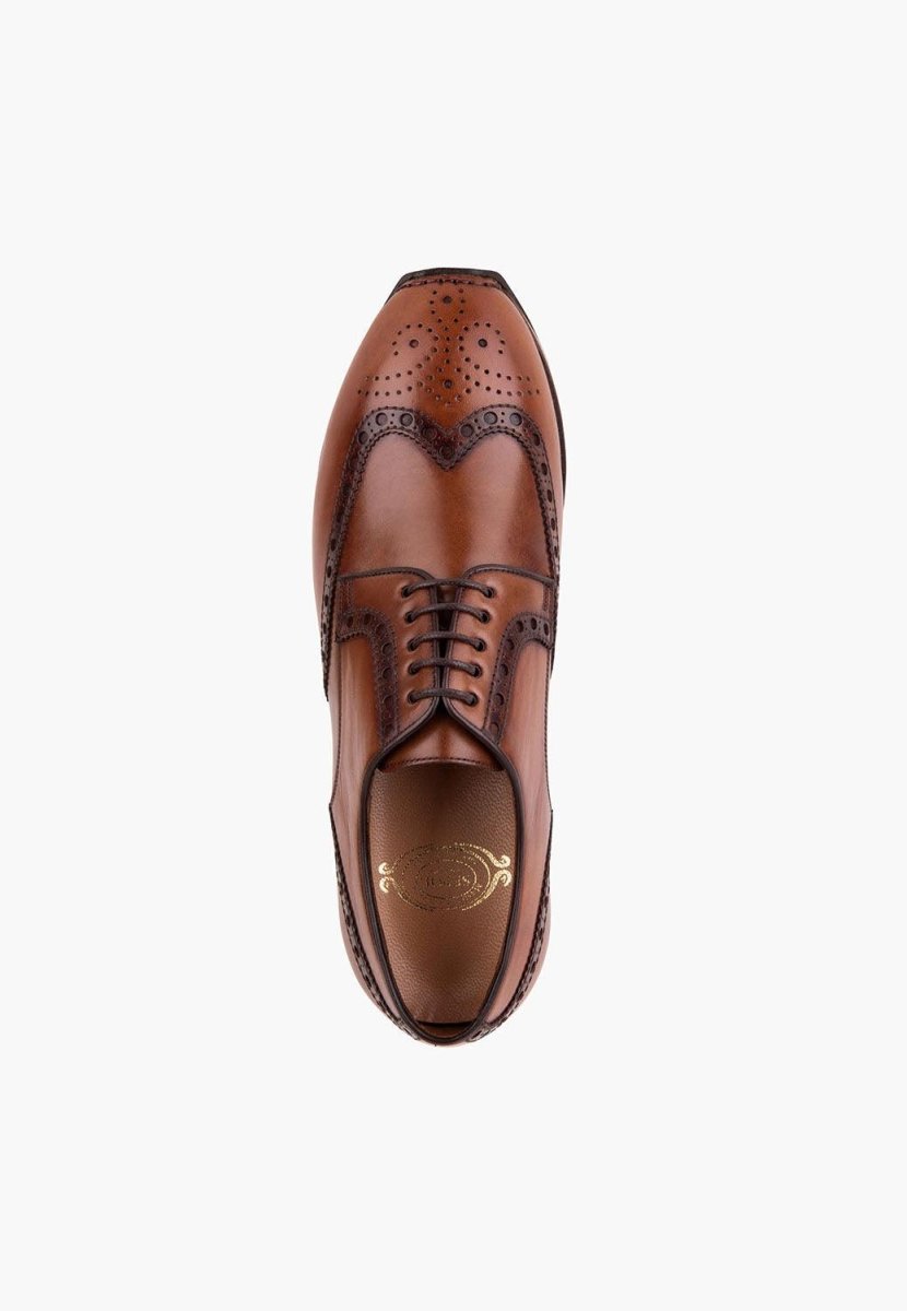 Milan Derby Sneaker Leather Cognac Classic Dress Comfort Men Shoes by Sepol Shoes – Don't Panic Shoes