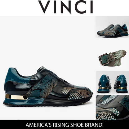 The Milano Snk Green Leather Men Sneaker