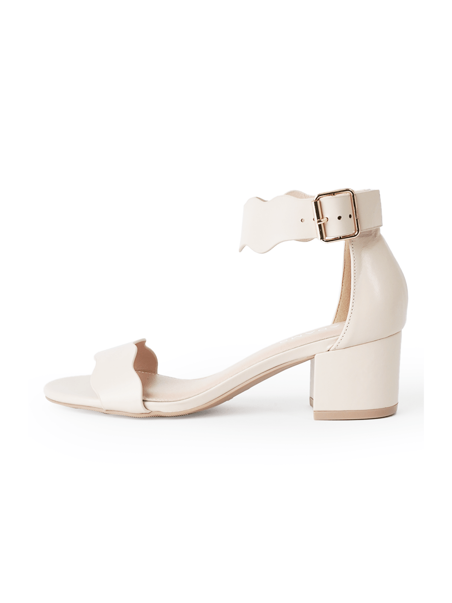 Mimi | Beige Sandals by J.Adams – Don't Panic Shoes