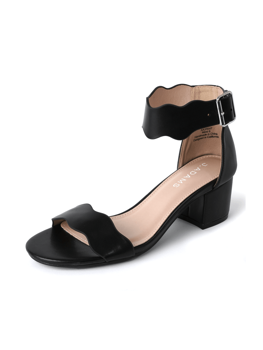 Mimi | Black Sandals by J.Adams – Don't Panic Shoes