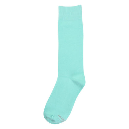 Mint Solid Socks Crew Length Soft Comfortable Everyday Casual Athletic Ankle And Crew Styles Socks by No Cold Feet – Don't Panic Shoes