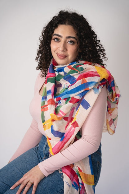 Miró Off White 50 Bamboo Fiber Handcrafted In Florence Bamboo Scarves by Mar Soreli – Don't Panic Shoes