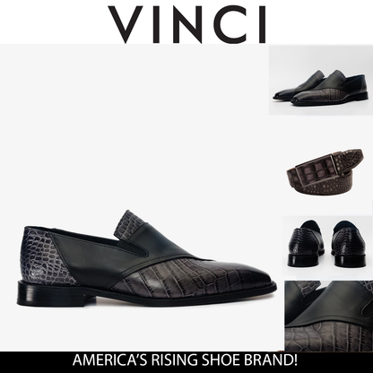 The Mississippi Black Leather Loafer Men Shoe