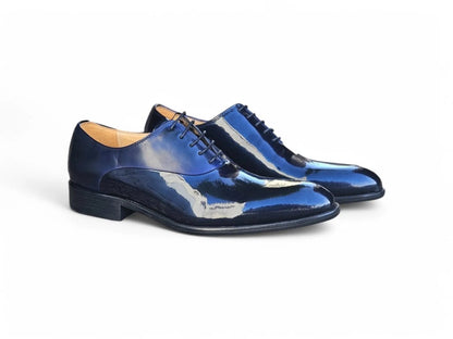 Mix Media Patent Leather Oxford Patent Leather Ks479 - 611p Shoes by Carrucci Shoes – Don't Panic Shoes