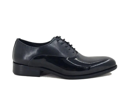 Mix Media Patent Leather Oxford Patent Leather Ks479 - 611p Shoes by Carrucci Shoes – Don't Panic Shoes