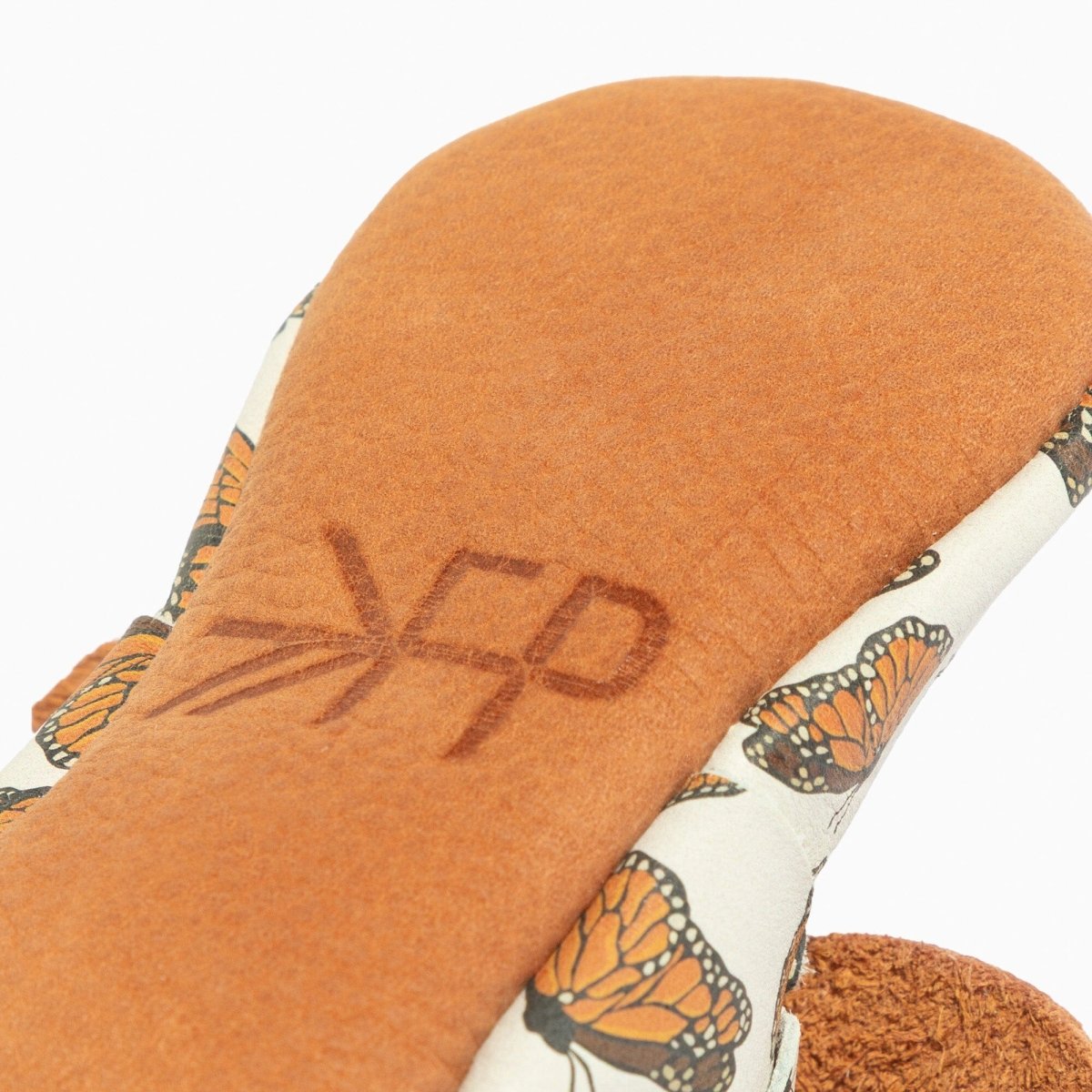 Monarch Butterfly Knotted Bow Baby Shoe Knotted Bow Mocc by Freshly Picked – Don't Panic Shoes