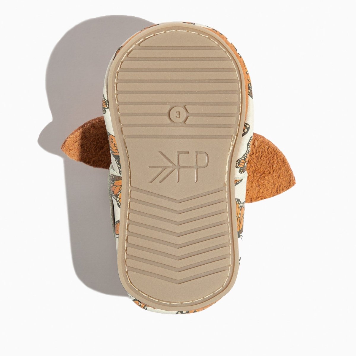 Monarch Butterfly Knotted Bow Baby Shoe Knotted Bow Mocc by Freshly Picked – Don't Panic Shoes