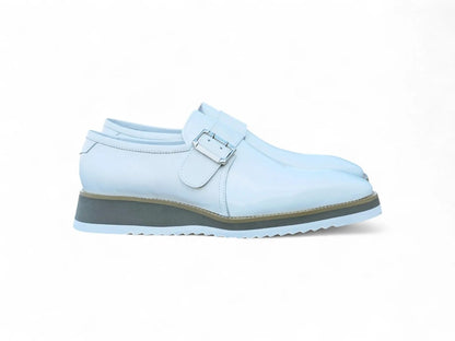 Monkstrap Slip On Classic Leather Patent Ks515 - 38p Shoes by Carrucci Shoes – Don't Panic Shoes