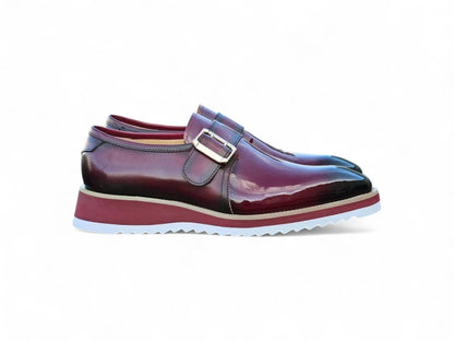 Monkstrap Slip On Classic Leather Patent Ks515 - 38p Shoes by Carrucci Shoes – Don't Panic Shoes