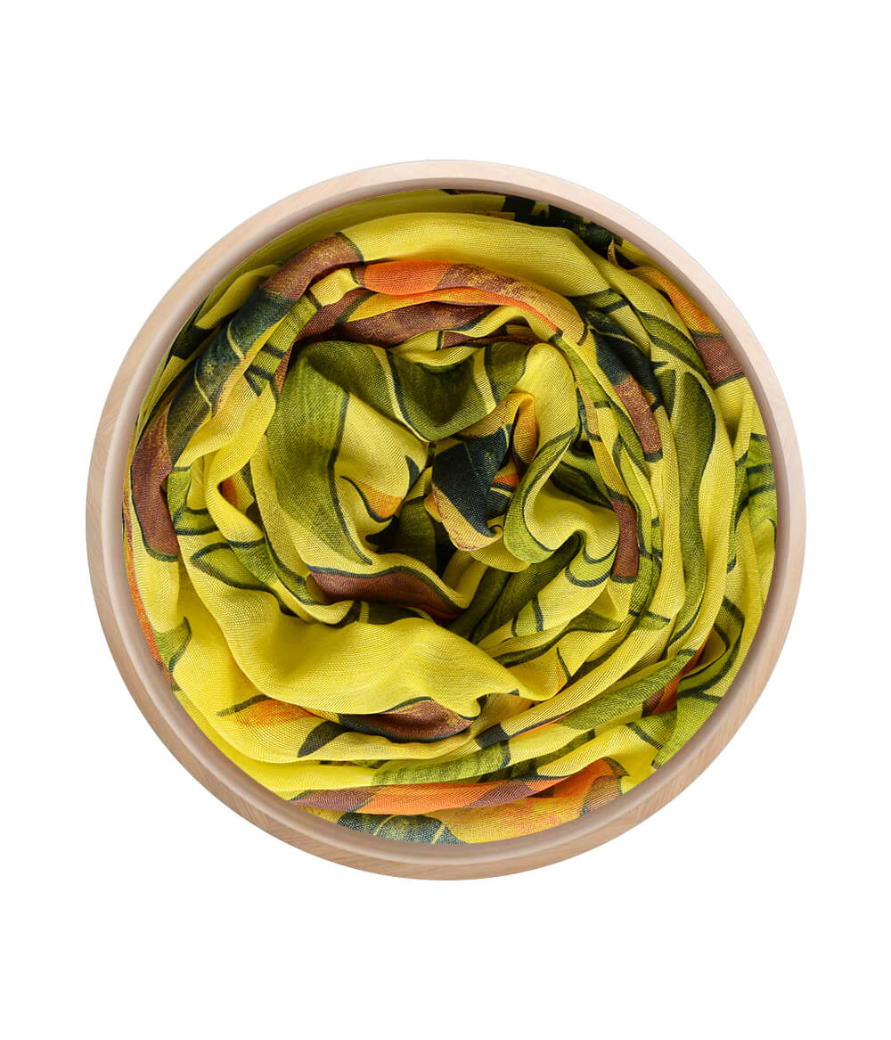 Mucha Mustard Yellow 71 Bamboo Fiber Florence Italy Bamboo Scarves by Mar Soreli – Don't Panic Shoes