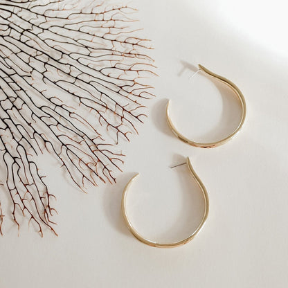 Musa Hoop Earrings Large Earrings by Rahya Jewelry Design – Don't Panic Shoes