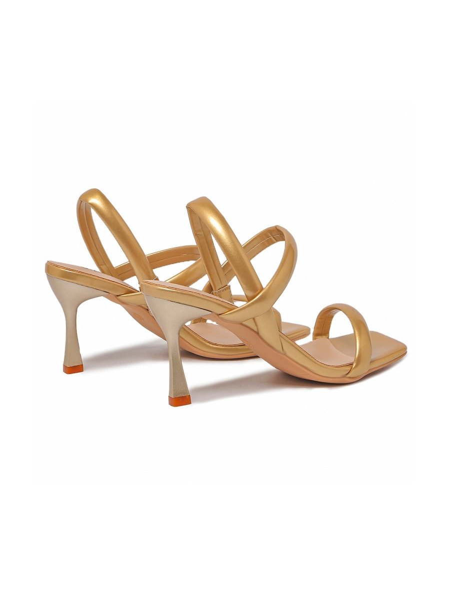 Naiomi | Gold Heels by J.Adams – Don't Panic Shoes