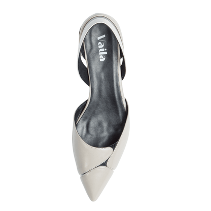 Natalia Flats Grey Shoes by Vaila Shoes – Don't Panic Shoes