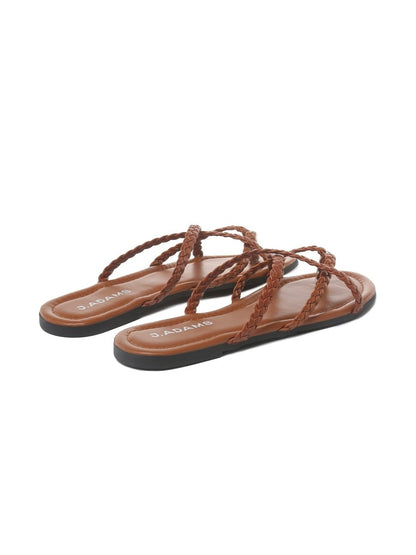 Natalie | Brown Sandals by J.Adams – Don't Panic Shoes