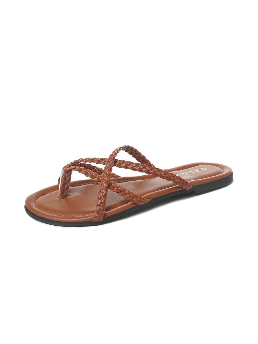 Natalie | Brown Sandals by J.Adams – Don't Panic Shoes