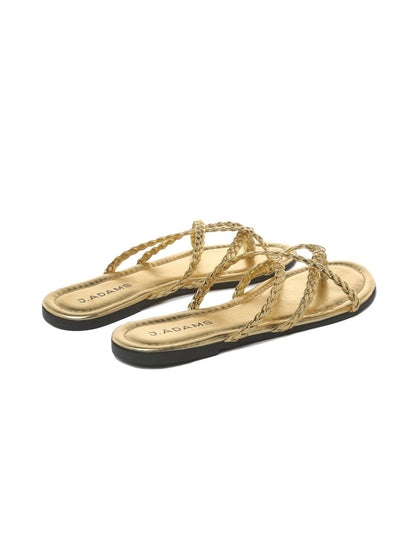 Natalie | Gold Sandals by J.Adams – Don't Panic Shoes