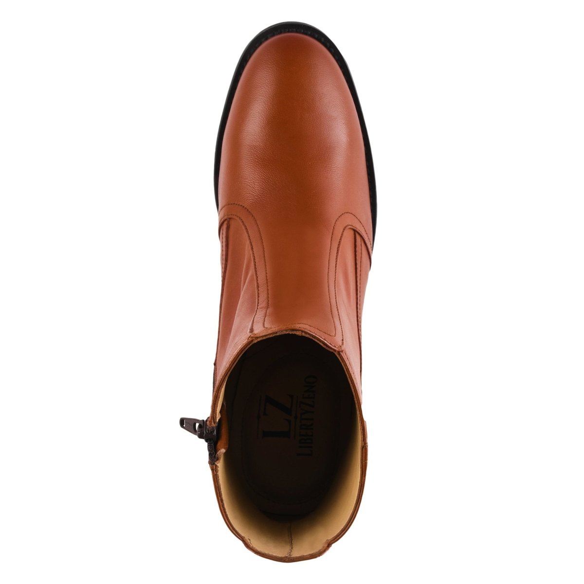 Natty Leather Ankle Length Women Boots Boots by Libertyzeno – Don't Panic Shoes