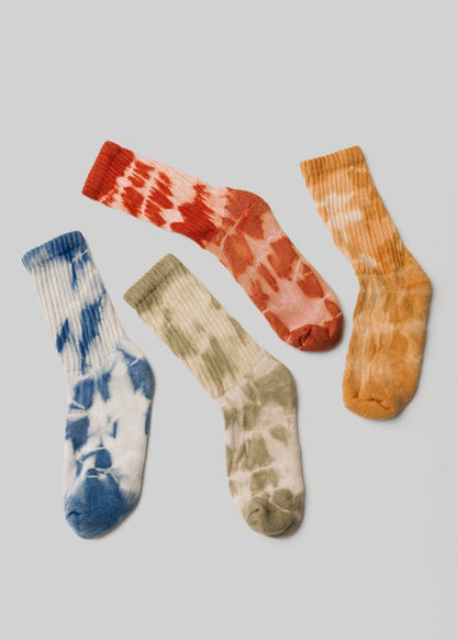 Natural - Dyed Retro Crew Socks by American Trench – Don't Panic Shoes
