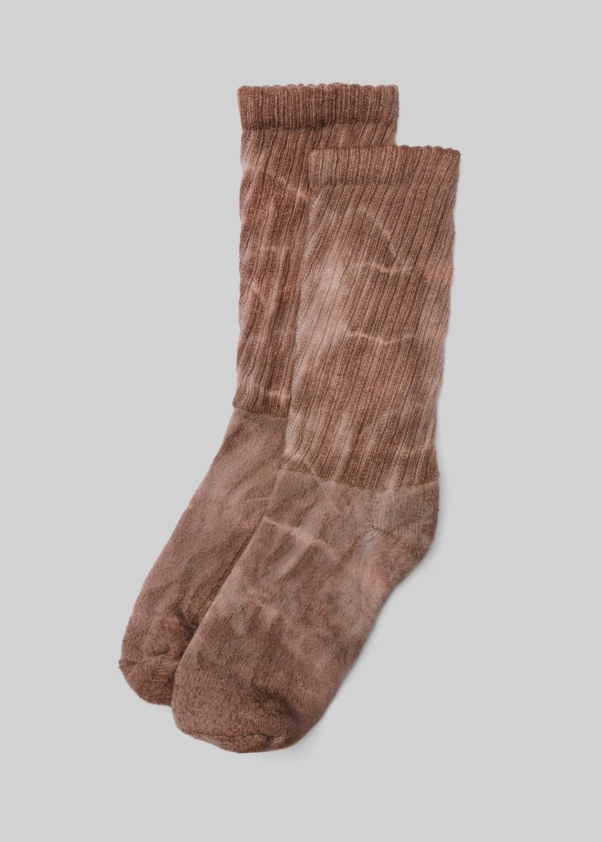 Natural - Dyed Retro Crew Socks by American Trench – Don't Panic Shoes