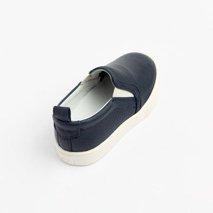 Navy Classic Slip On Kids - Slip - On Sneaker by Freshly Picked – Don't Panic Shoes