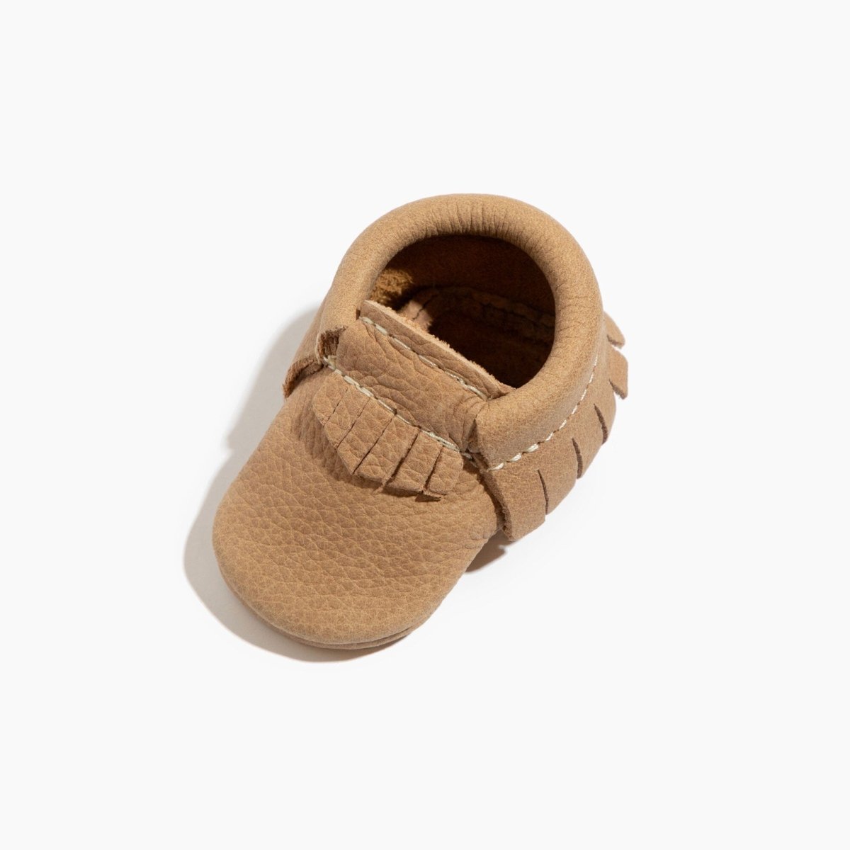 Newborn Weathered Brown Moccasin Baby Shoe Moccasin by Freshly Picked – Don't Panic Shoes