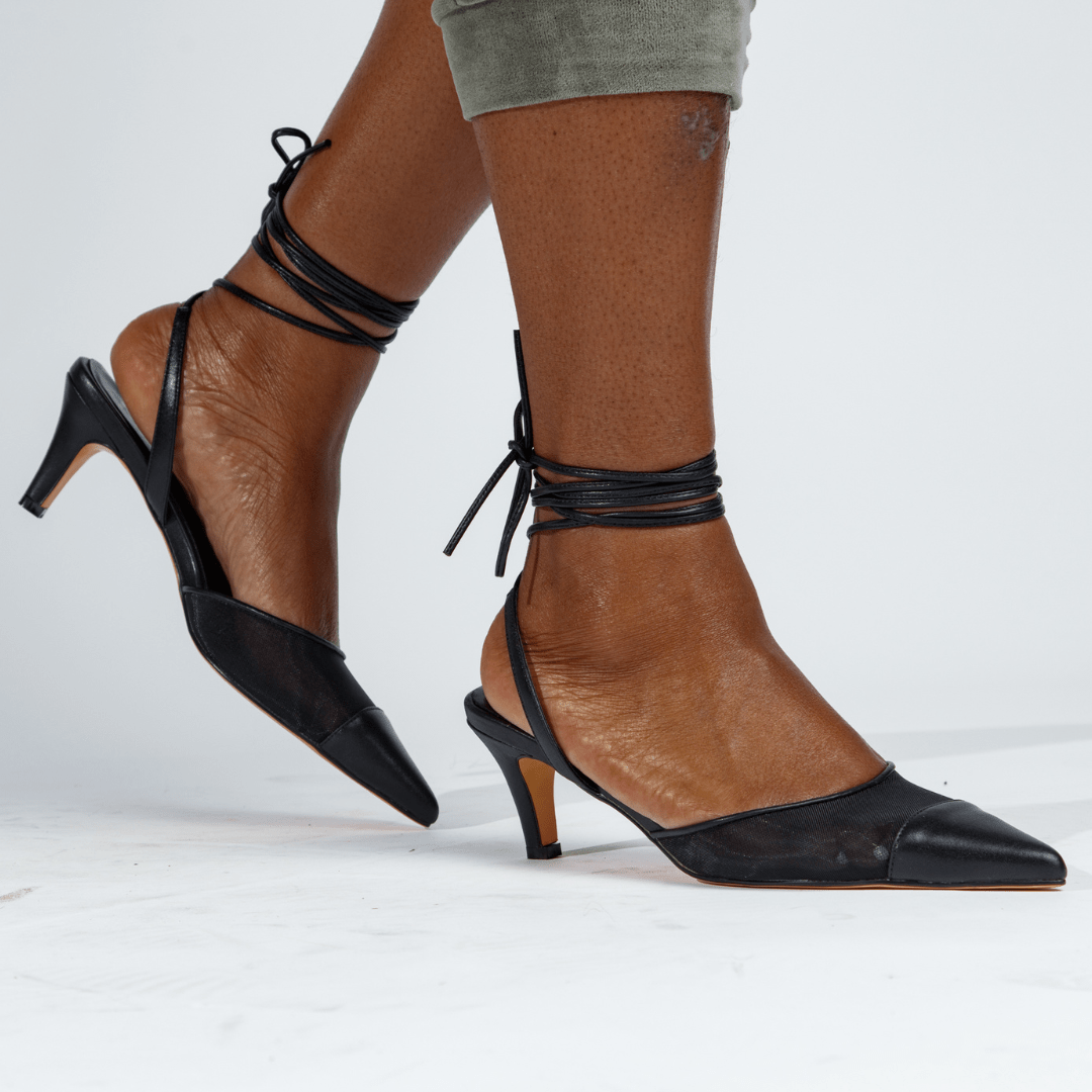 Nicole Pumps Black Shoes by Vaila Shoes – Don't Panic Shoes